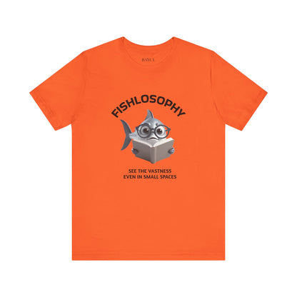 Fishlosophy Unisex Jersey Maglietta a maniche corte – Vedi la vastità anche in spazi ristretti.