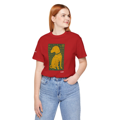 Unisex T-Shirt con cane DOGART  - KLIMT - Dipinto iconico rivisitato con i cani