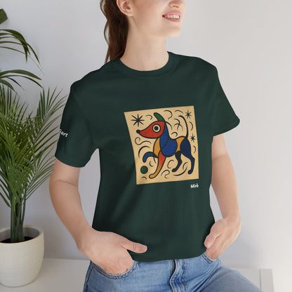 T-Shirt unisex  DOGART - MIRO - Dipinto iconico rivisitato con i cani