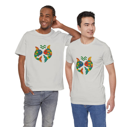 PISCES - T-shirt, The Zodiac in Colors
