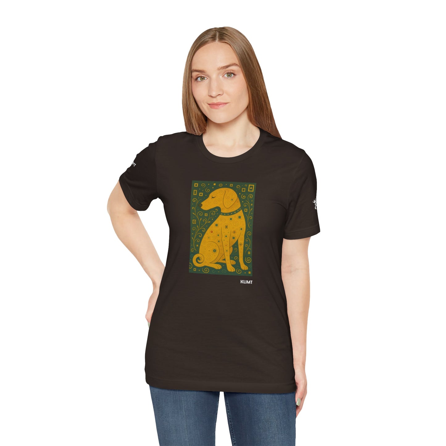 Unisex T-Shirt con cane DOGART  - KLIMT - Dipinto iconico rivisitato con i cani
