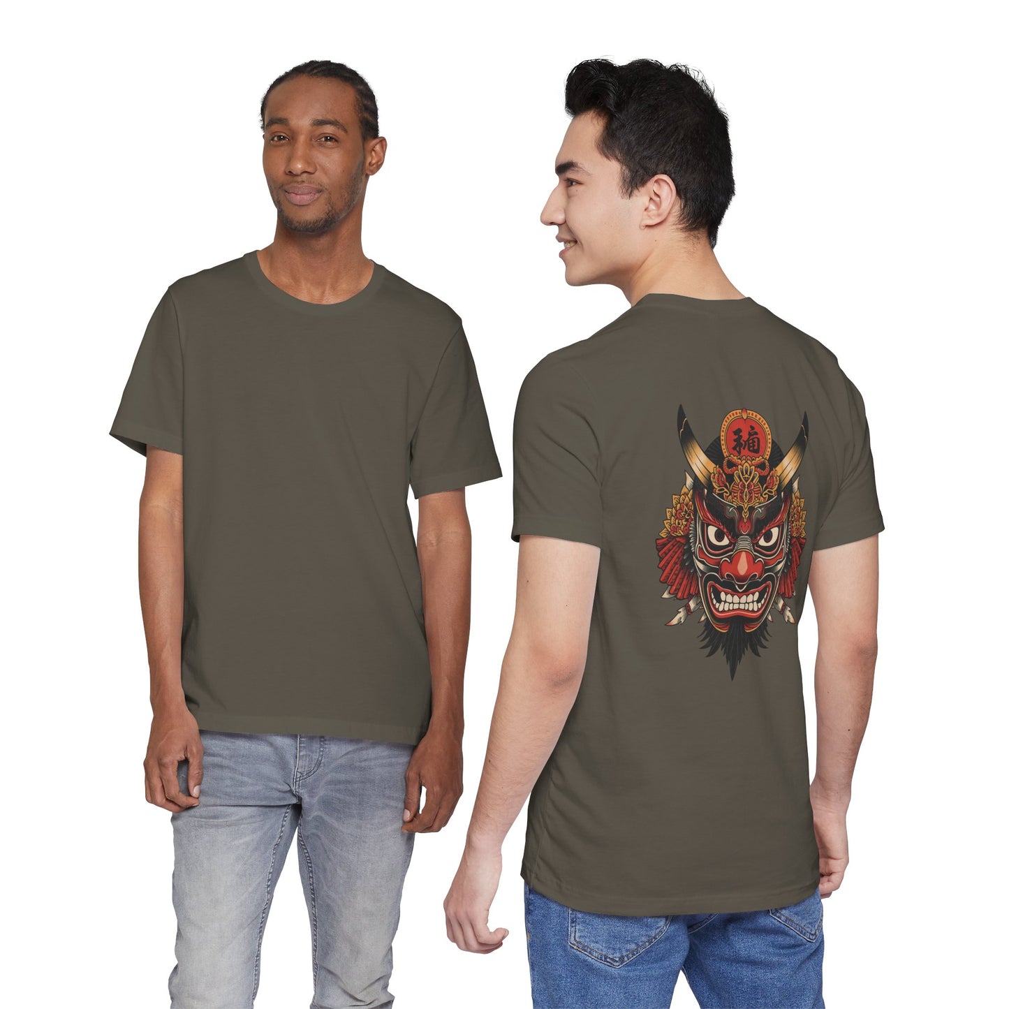 The Bold Oni Mask Streetwear T-Shirt