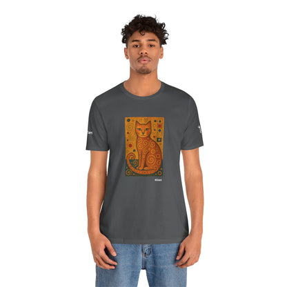 T-shirt unisex CATART - KLIMT - Dipinto iconico rivisitato con i gatti