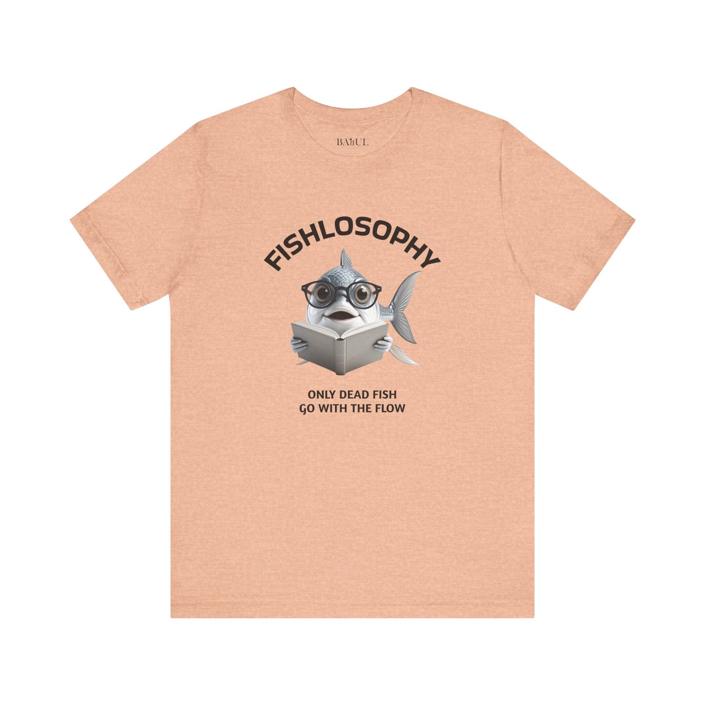 Fishlosophy Unisex Jersey Maglietta a maniche corte – Le profondità dell'oceano non sono per i deboli di cuore.
