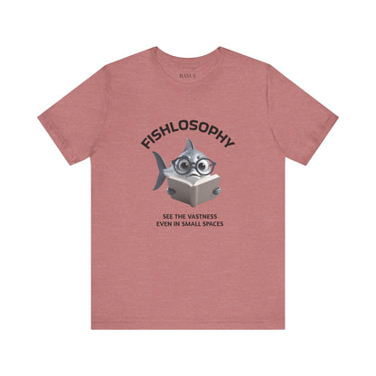 Fishlosophy Unisex Jersey Maglietta a maniche corte – Vedi la vastità anche in spazi ristretti.