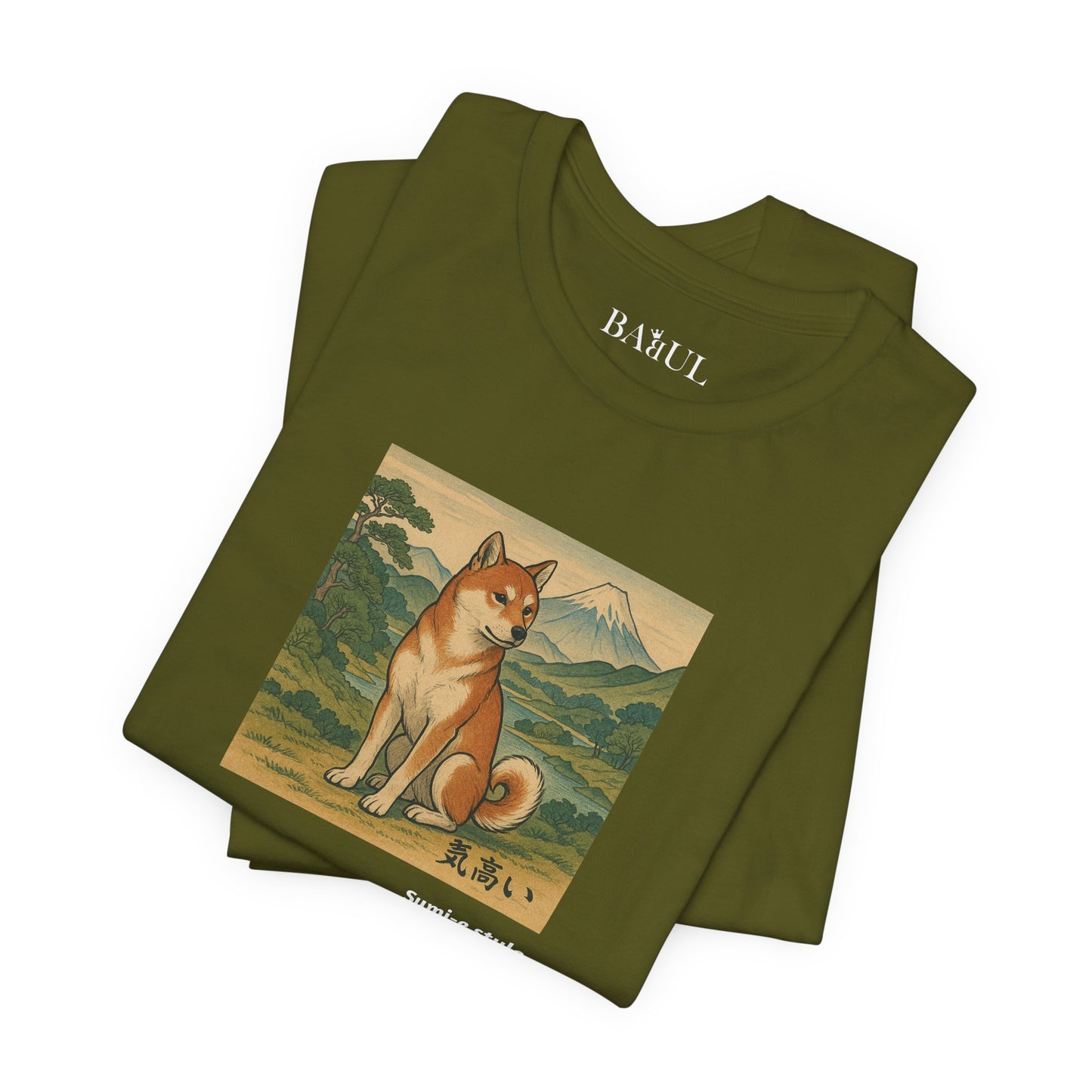 Unisex T-Shirt con cane DOGART - STILE SUMI-E - Dipinto iconico rivisitato con i cani