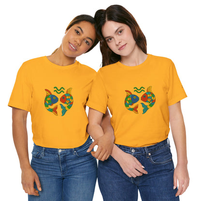 PISCES - T-shirt, The Zodiac in Colors