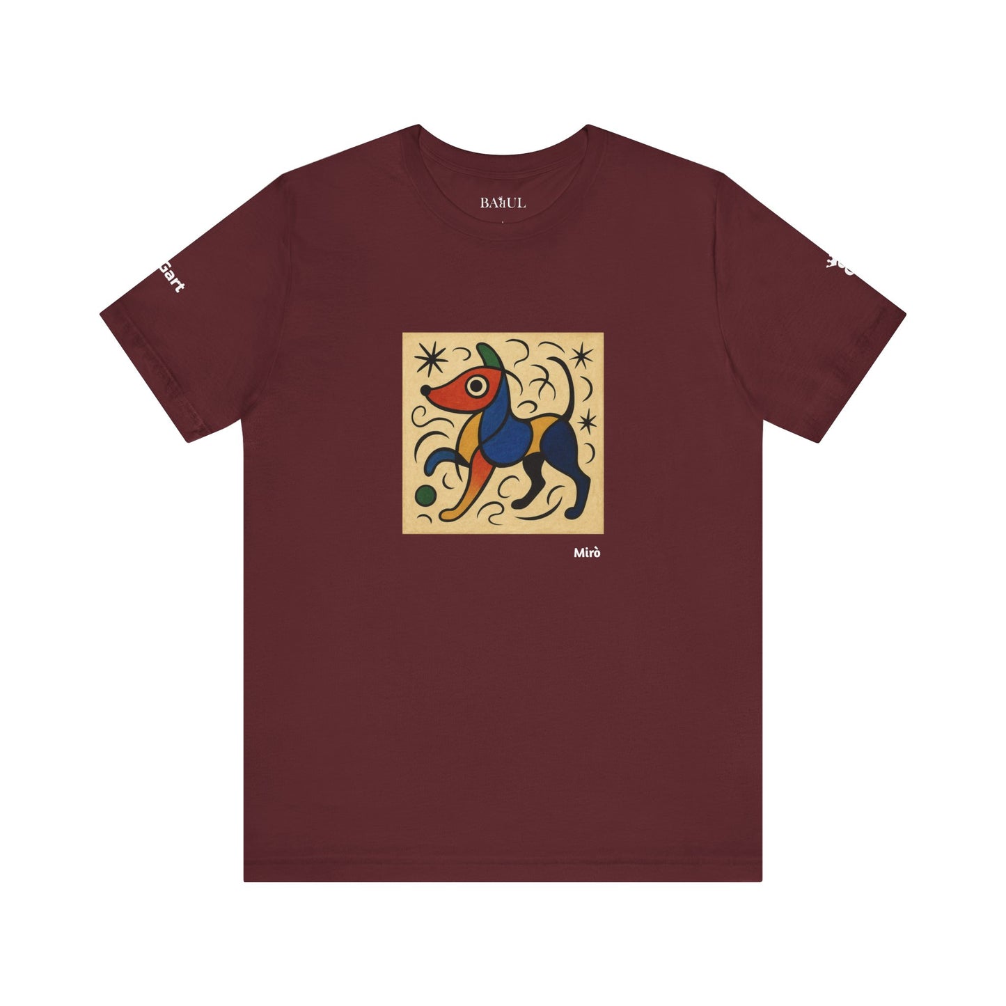T-Shirt unisex  DOGART - MIRO - Dipinto iconico rivisitato con i cani