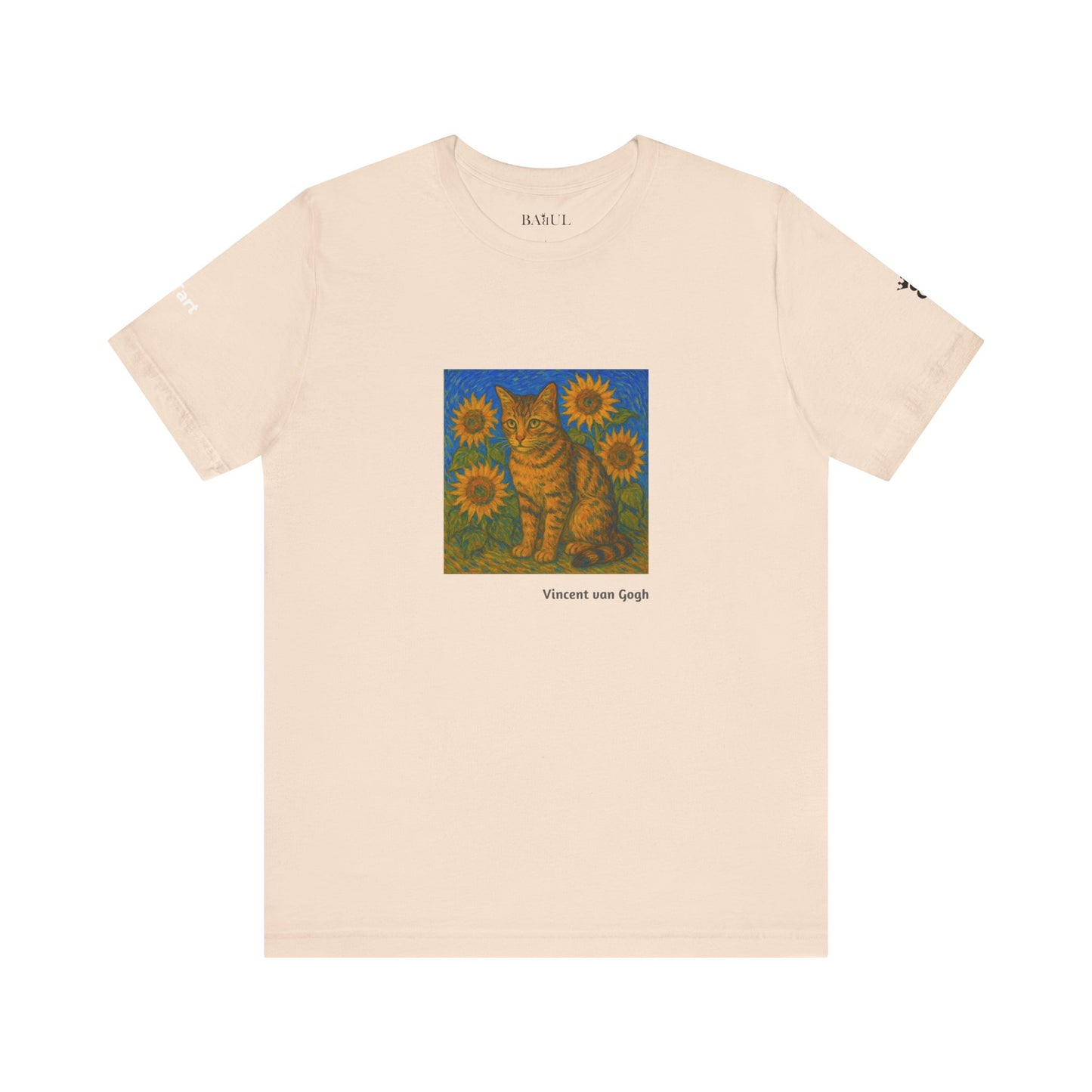 T-shirt unisex CATART - Vincent van Gogh - Un dipinto iconico rivisitato con i gatti