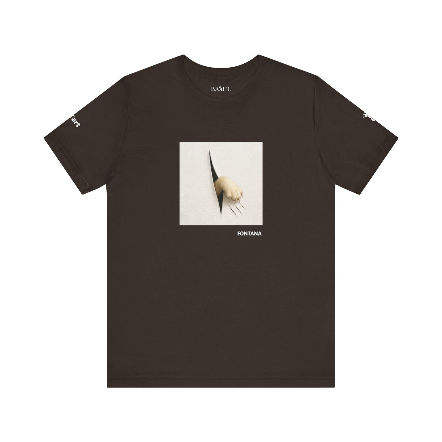 T-shirt unisex CATART - FONTANA - Un dipinto iconico rivisitato con i gatti