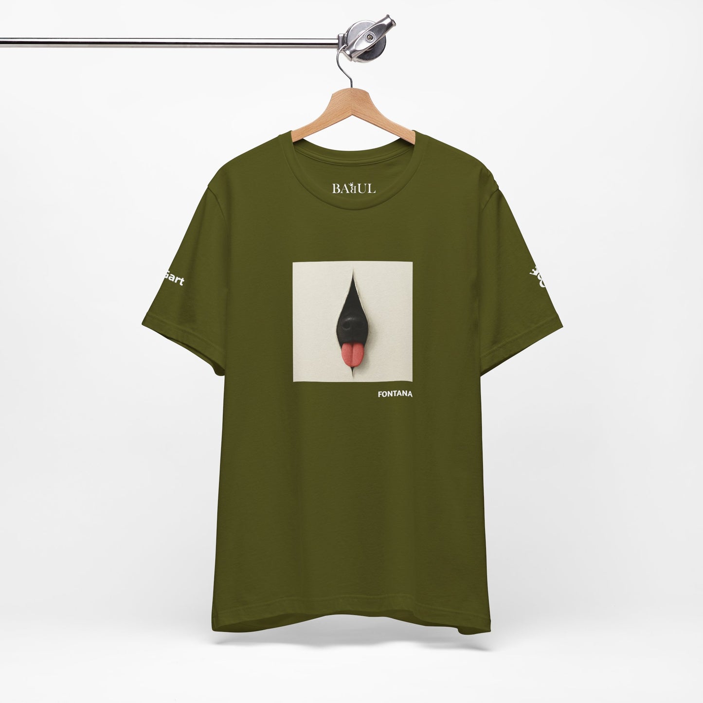 T-Shirt unisex  DOGART - FONTANA - Un dipinto iconico rivisitato con i cani
