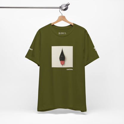 T-Shirt unisex  DOGART - FONTANA - Un dipinto iconico rivisitato con i cani