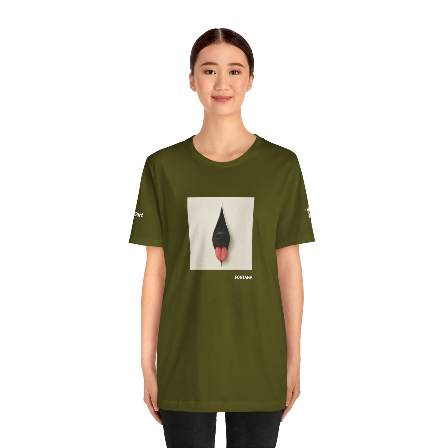 T-Shirt unisex  DOGART - FONTANA - Un dipinto iconico rivisitato con i cani