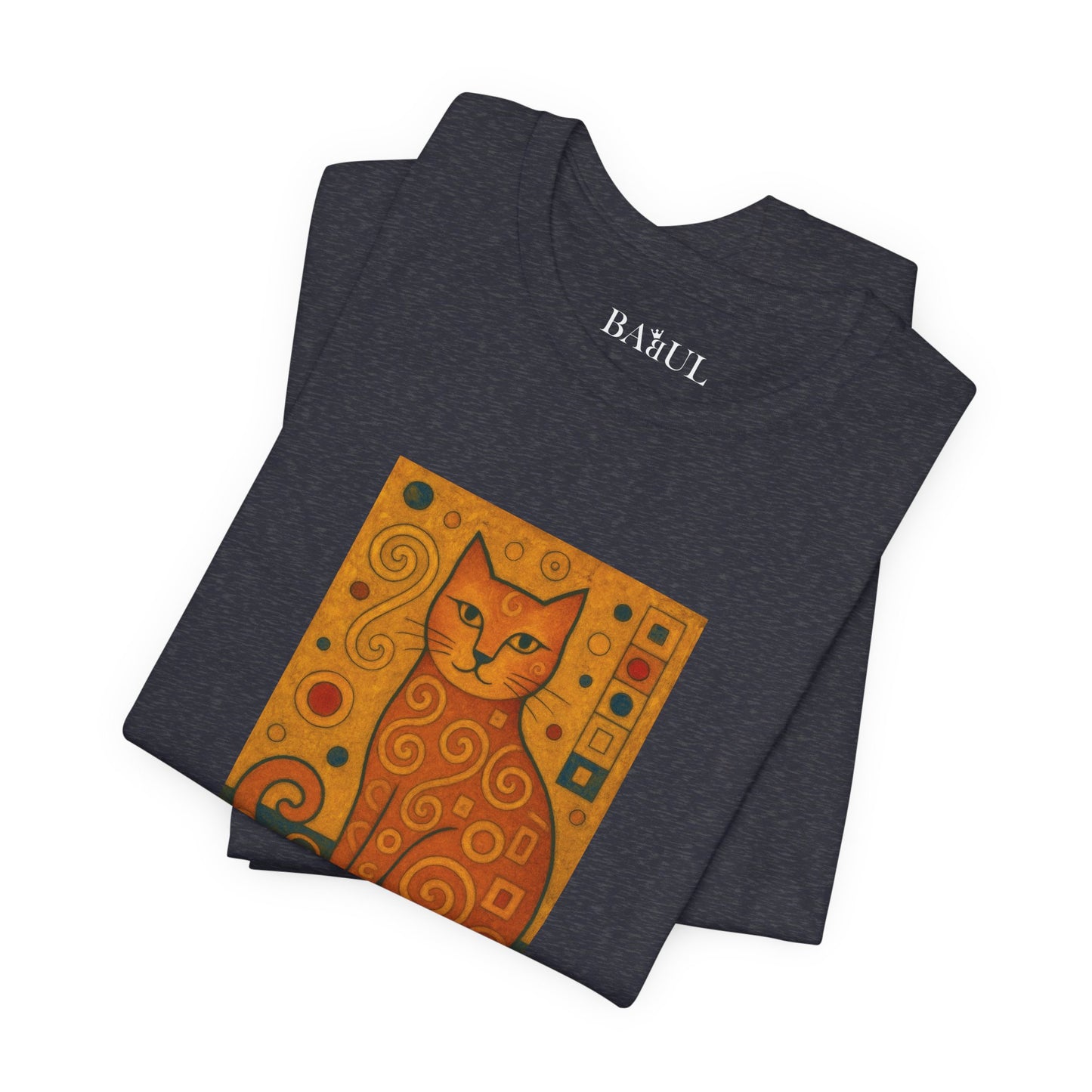 T-shirt unisex CATART - KLIMT - Dipinto iconico rivisitato con i gatti