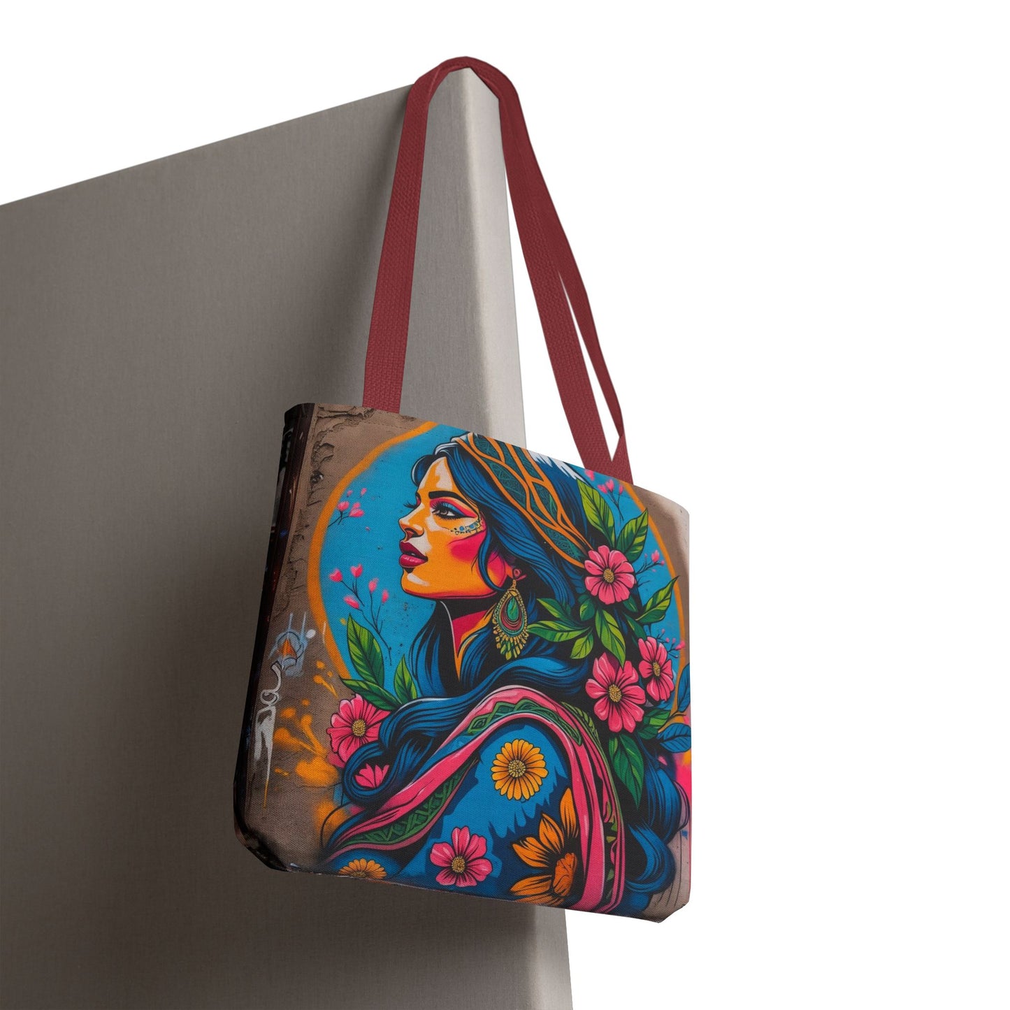 Artistic Surge - Eco-Friendly Canvas Tote Bag - FLOWERING WOMAN