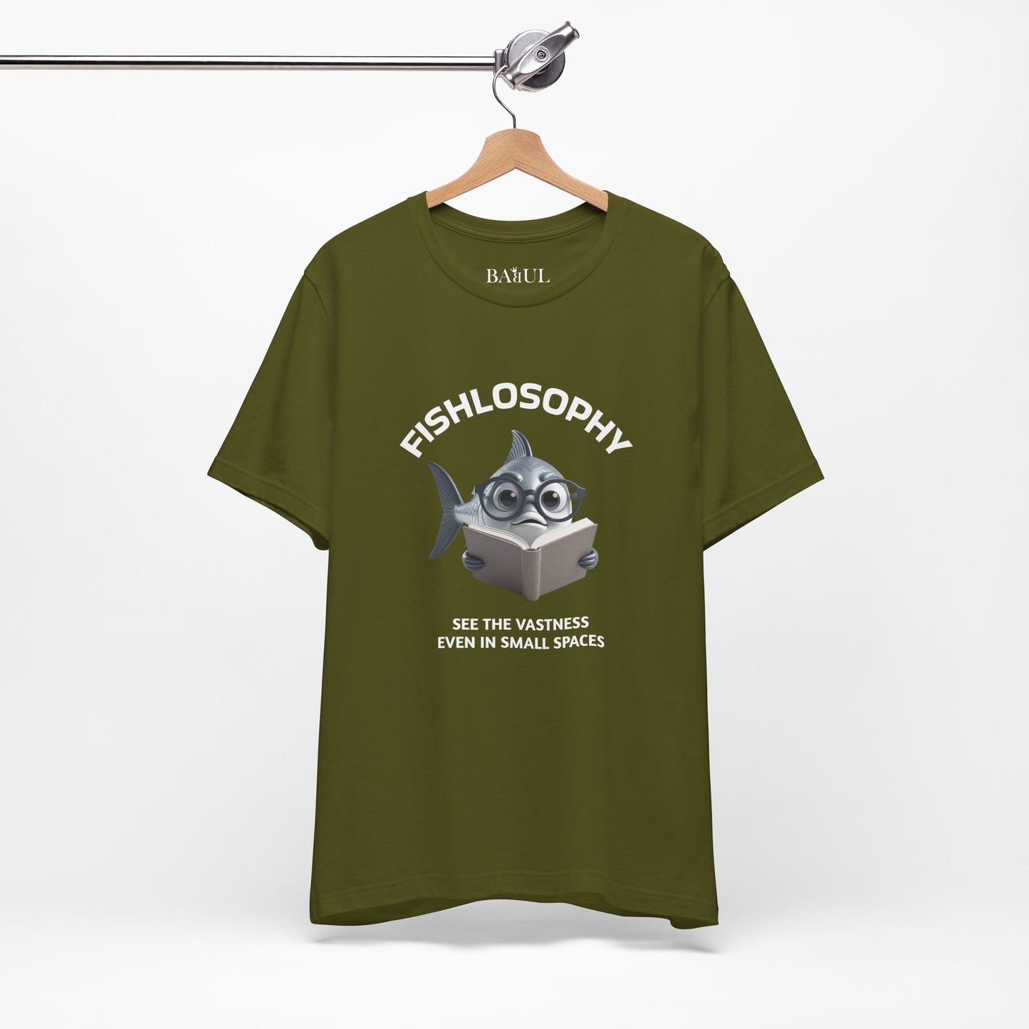 Fishlosophy Unisex Jersey Maglietta a maniche corte – Vedi la vastità anche in spazi ristretti.