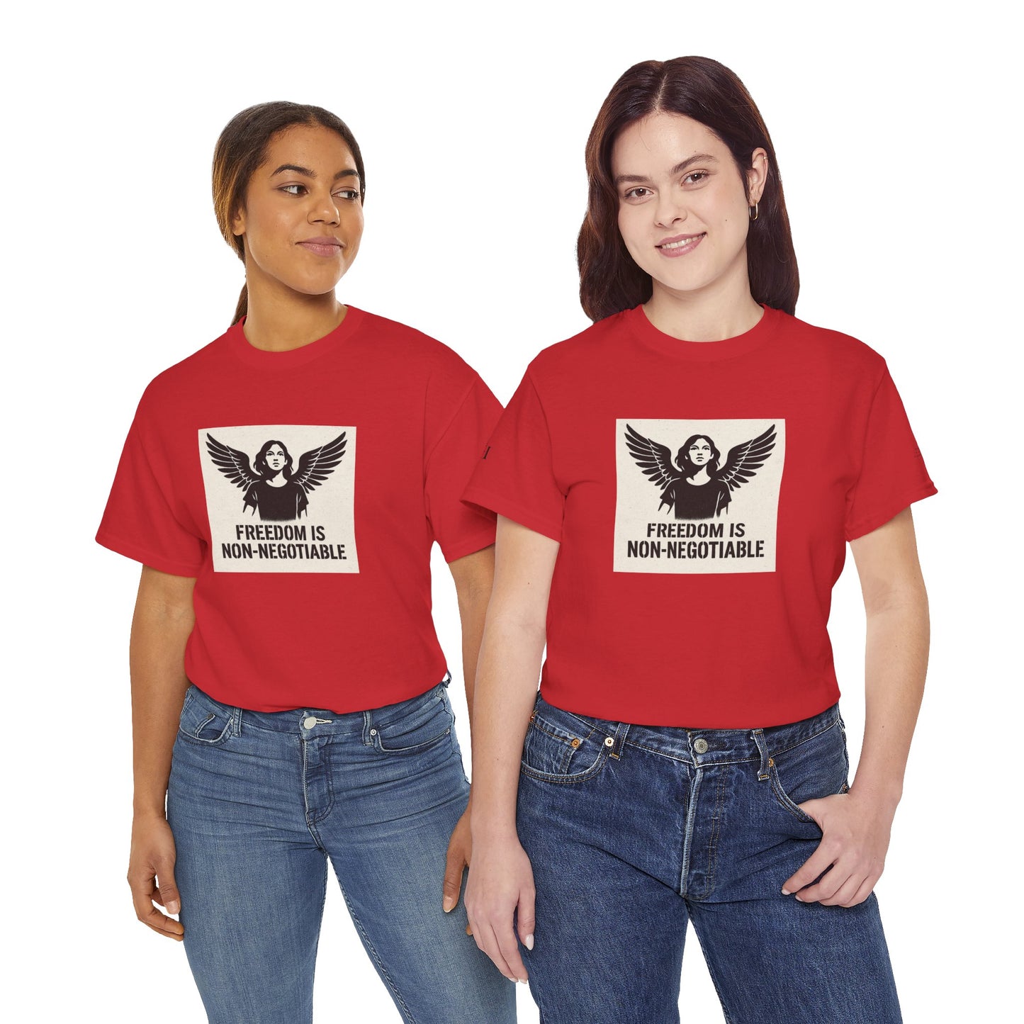 Rebel Graphic Tee - Unisex Heavy Cotton T-Shirt for the Wild at Heart. Rebel Tees, Born to Be Worn - FREEDOM IS NON-NEGOTIABLE
