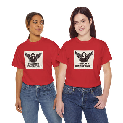 Rebel Graphic Tee - Unisex Heavy Cotton T-Shirt for the Wild at Heart. Rebel Tees, Born to Be Worn - FREEDOM IS NON-NEGOTIABLE