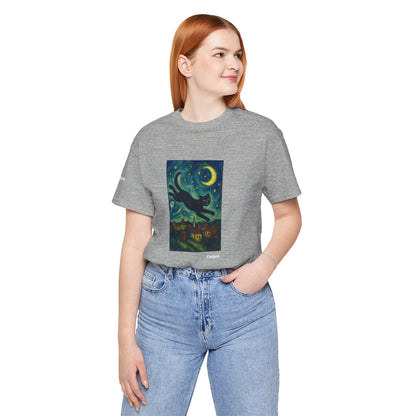 T-shirt unisex CATART - MARC CHAGALL - Un dipinto iconico rivisitato con i gatti