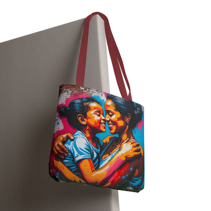 Artistic Surge - Eco-Friendly Canvas Tote Bag - SMILING HUG