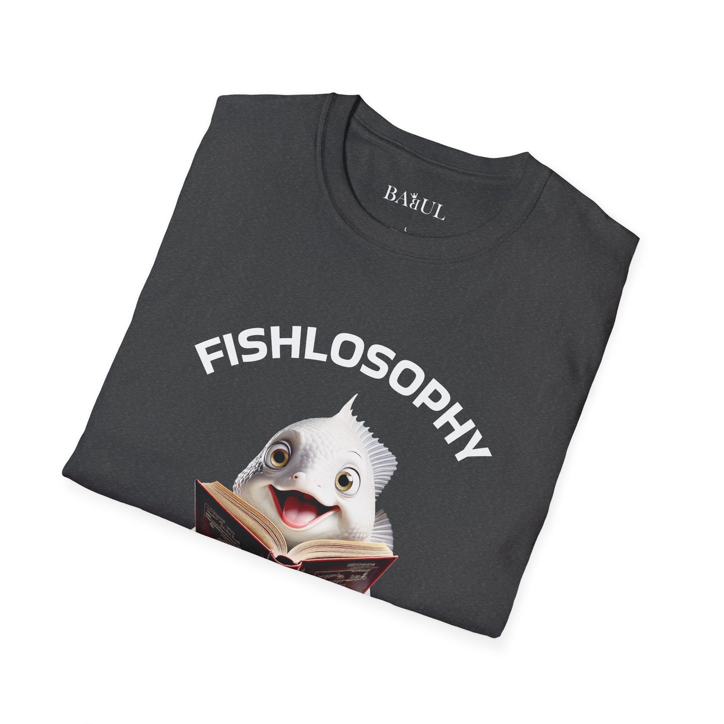 Maglietta unisex Fishlosophy - Design con vibrazioni oceaniche e domande sulla vita - PERLE DI SAGGEZZA DAL MONDO DEI PESCI