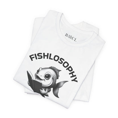 Fishlosophy Unisex Jersey Maglietta a maniche corte – Vedi la vastità anche in piccoli spazi.