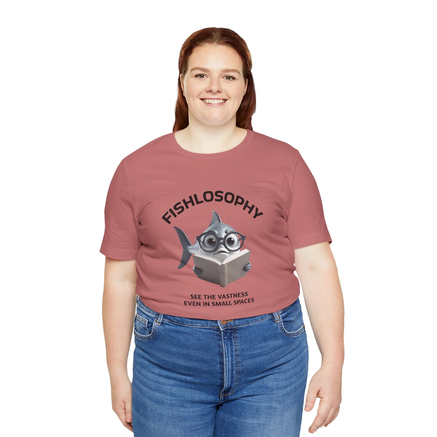 Fishlosophy Unisex Jersey Maglietta a maniche corte – Vedi la vastità anche in spazi ristretti.