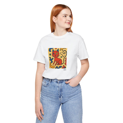 T-shirt unisex CATART - MIRO - Dipinto iconico rivisitato con i gatti