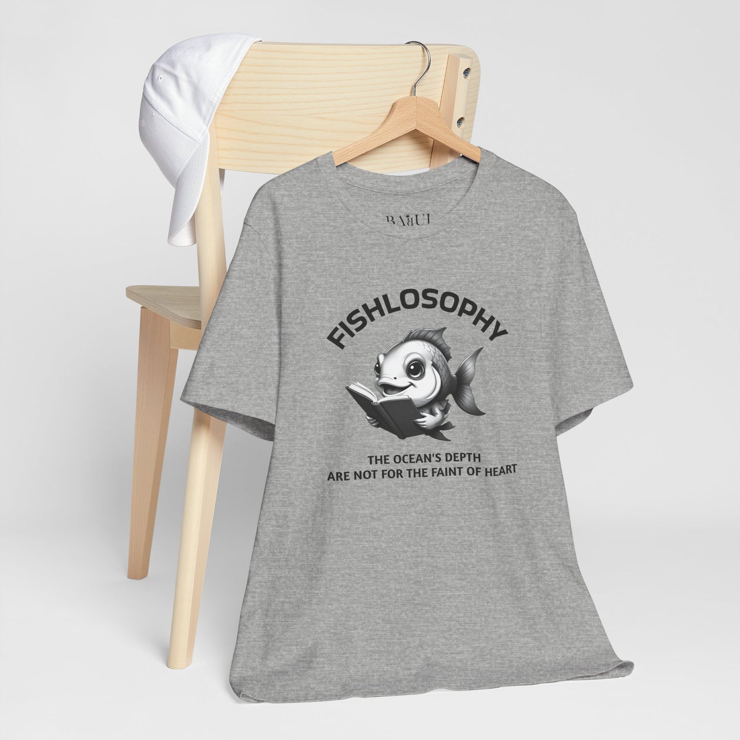 Fishlosophy Unisex Jersey Maglietta a maniche corte – Vedi la vastità anche in piccoli spazi.