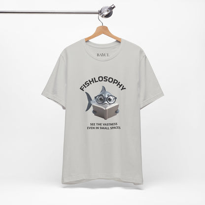Fishlosophy Unisex Jersey Maglietta a maniche corte – Vedi la vastità anche in spazi ristretti.