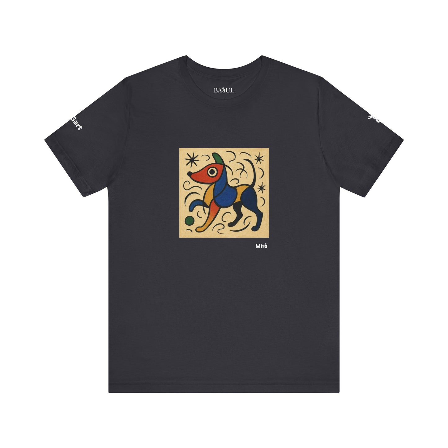 T-Shirt unisex  DOGART - MIRO - Dipinto iconico rivisitato con i cani