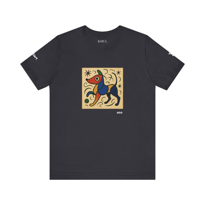 T-Shirt unisex  DOGART - MIRO - Dipinto iconico rivisitato con i cani