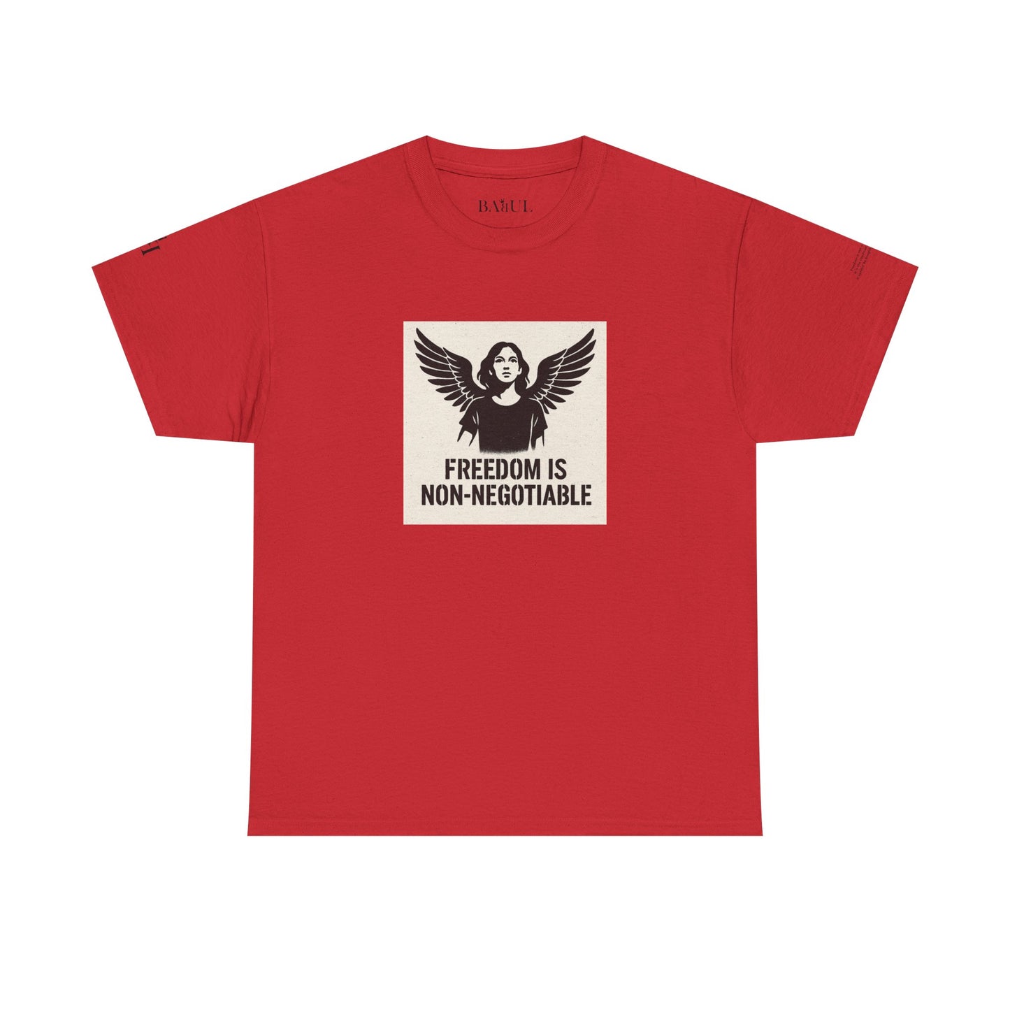 Rebel Graphic Tee - Unisex Heavy Cotton T-Shirt for the Wild at Heart. Rebel Tees, Born to Be Worn - FREEDOM IS NON-NEGOTIABLE
