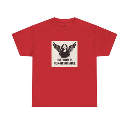 Rebel Graphic Tee - Unisex Heavy Cotton T-Shirt for the Wild at Heart. Rebel Tees, Born to Be Worn - FREEDOM IS NON-NEGOTIABLE