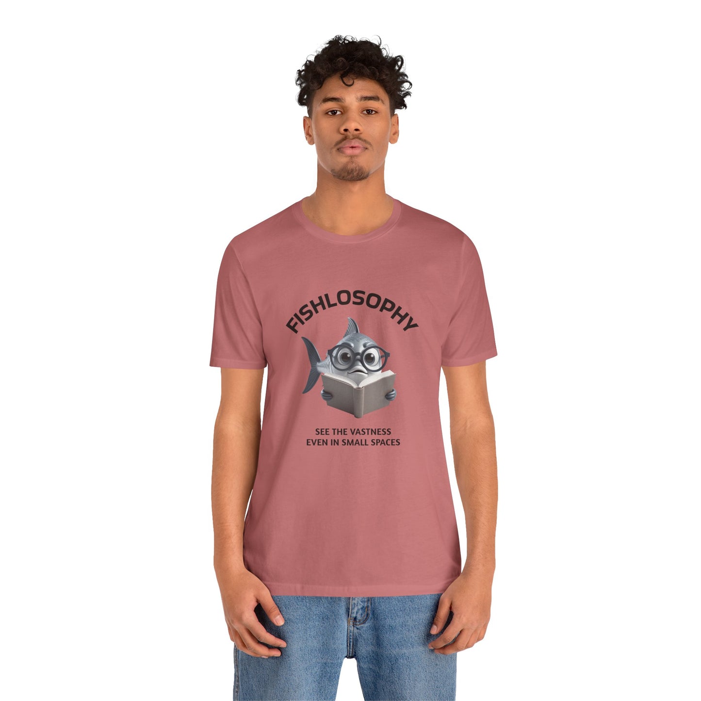 Fishlosophy Unisex Jersey Maglietta a maniche corte – Vedi la vastità anche in spazi ristretti.