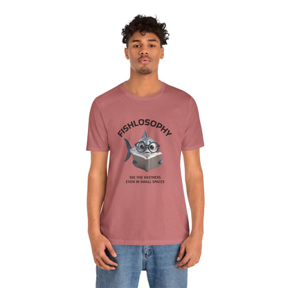 Fishlosophy Unisex Jersey Maglietta a maniche corte – Vedi la vastità anche in spazi ristretti.