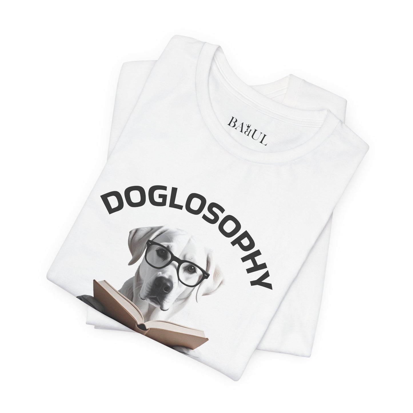 Maglietta a maniche corte unisex Doglosophy – Design "I cani non hanno tutte le risposte"