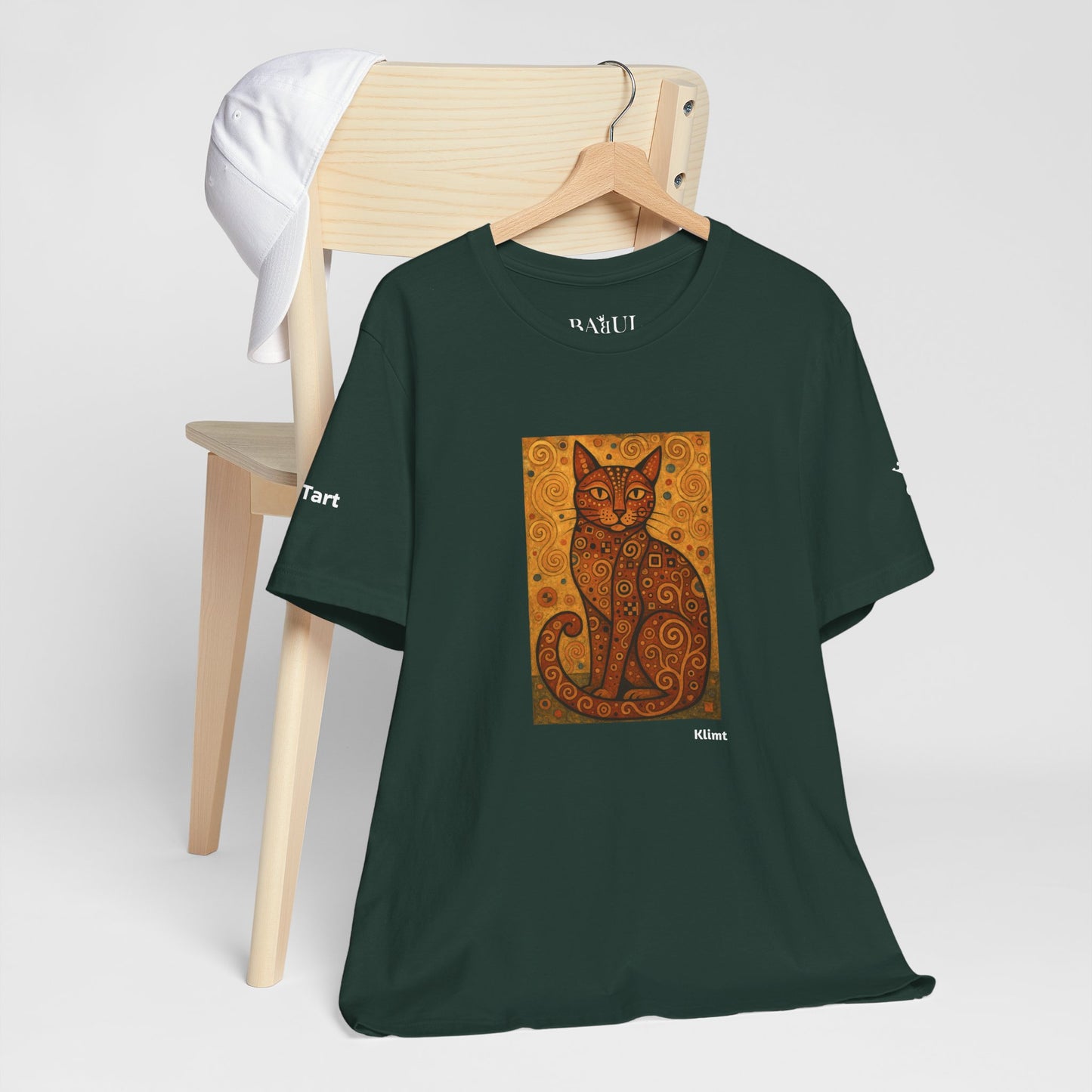 T-shirt unisex CATART - KLIMT - Arte classica, reinterpretata dai gatti.
