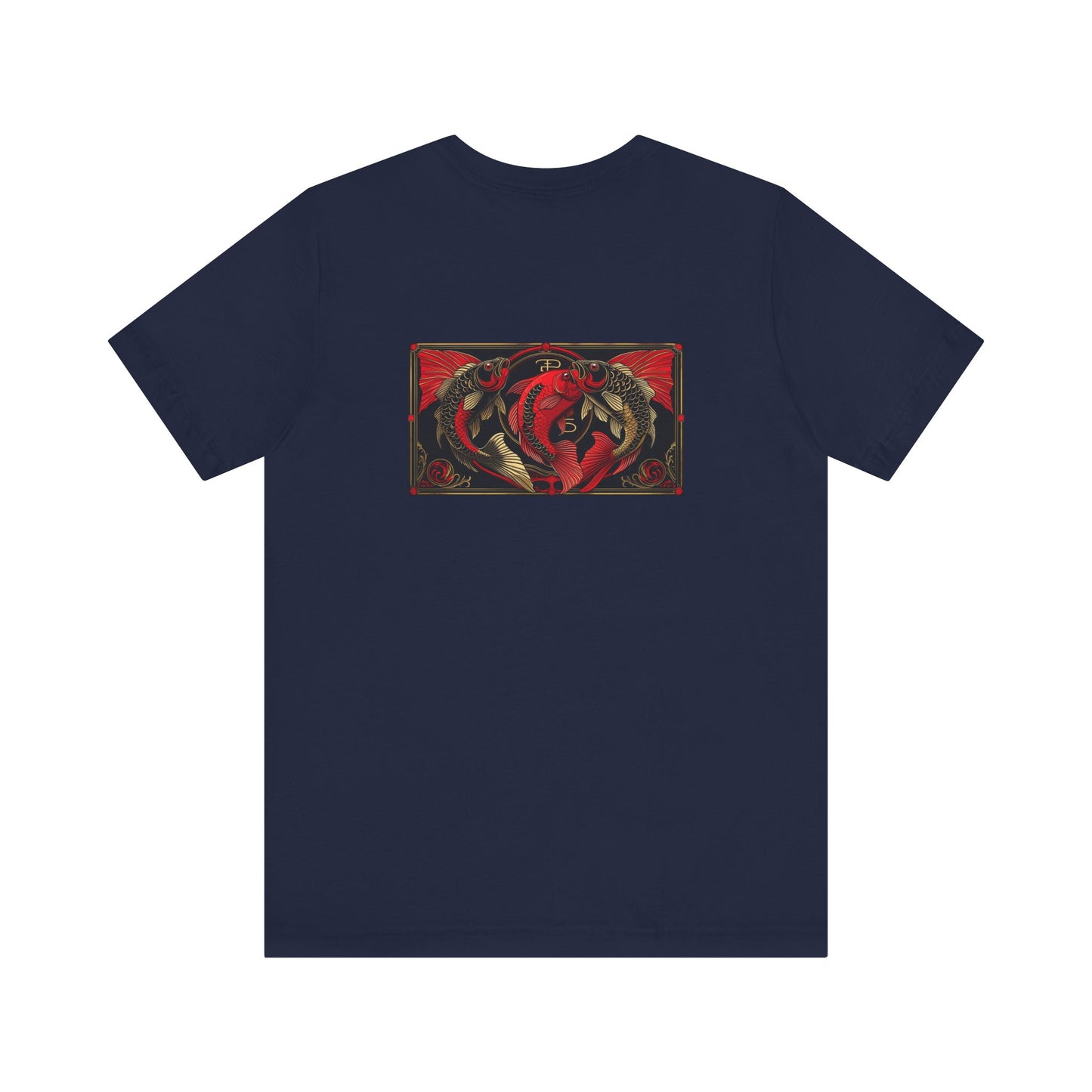 Pesci - Zodiaco gotico, maglietta con grafica rossa sul retro. Zodiaco nell'ombra