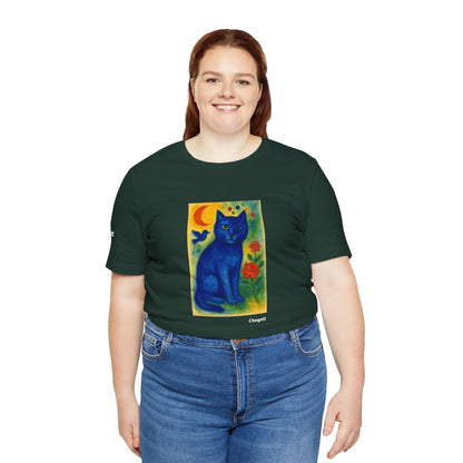 T-shirt unisex CATART - MARC CHAGALL - Un dipinto iconico rivisitato con i gatti
