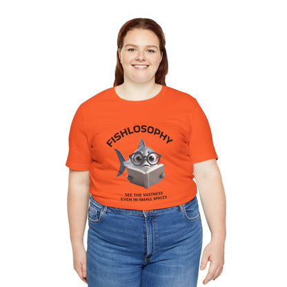Fishlosophy Unisex Jersey Maglietta a maniche corte – Vedi la vastità anche in spazi ristretti.