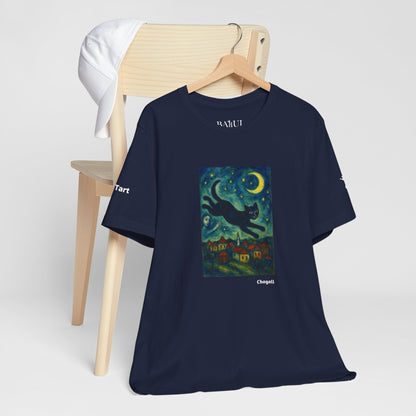 T-shirt unisex CATART - MARC CHAGALL - Un dipinto iconico rivisitato con i gatti