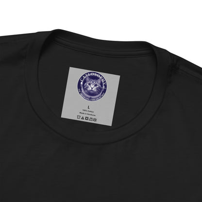 Catlosophy Unisex Jersey Short Sleeve Tee – "I am here to be loved" Design - BABUL T-Shirts