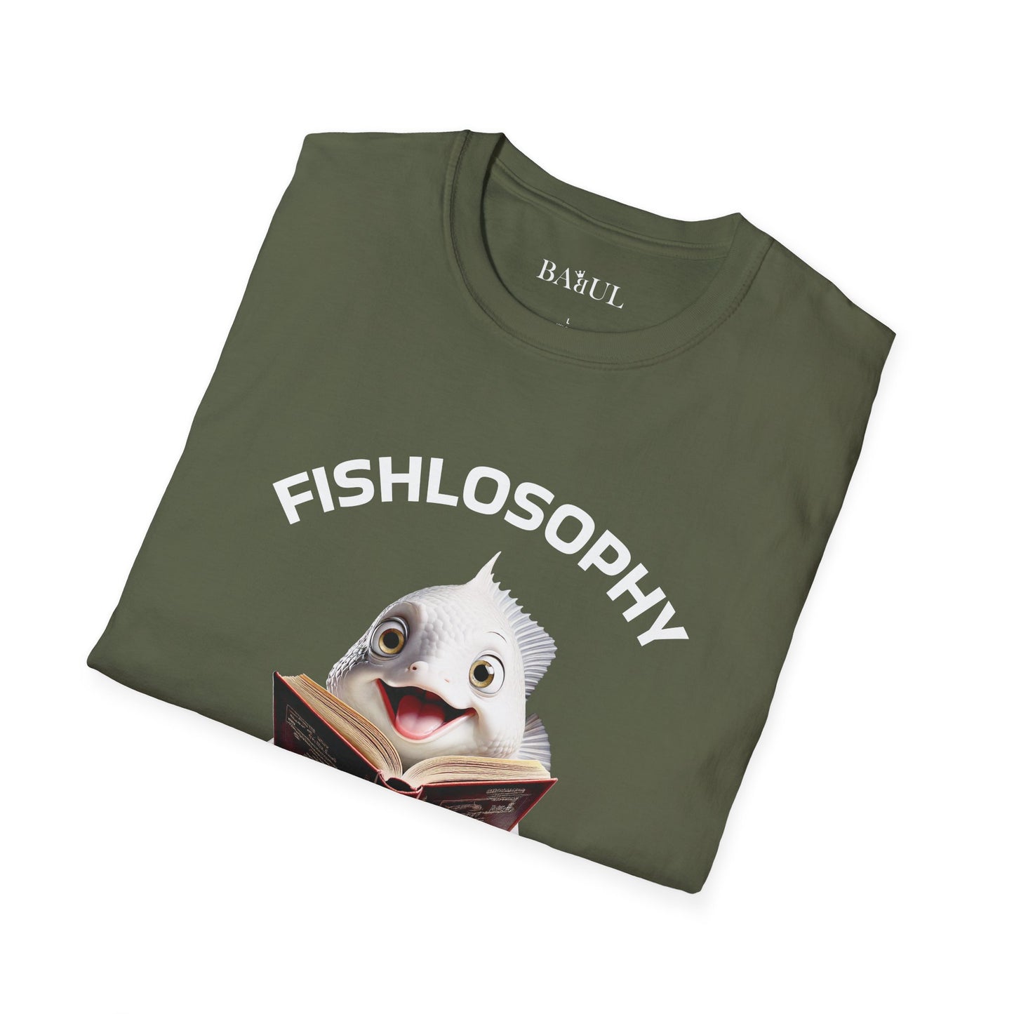 Maglietta unisex Fishlosophy - Design con vibrazioni oceaniche e domande sulla vita - PERLE DI SAGGEZZA DAL MONDO DEI PESCI