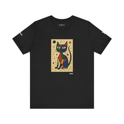 T-shirt unisex CATART - MIRO - Dipinto iconico rivisitato con i gatti