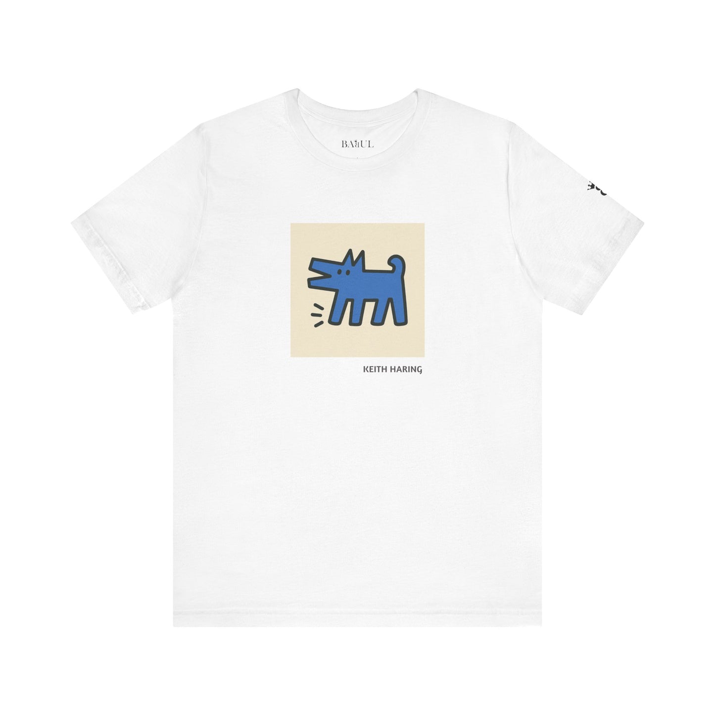 Unisex T-Shirt con cane DOGART  - KEITH HARING - Dipinto iconico rivisitato con i cani