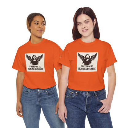 Rebel Graphic Tee - Unisex Heavy Cotton T-Shirt for the Wild at Heart. Rebel Tees, Born to Be Worn - FREEDOM IS NON-NEGOTIABLE