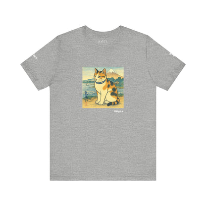 T-Shirt unisex CATART - Stile artistico giapponese UKIYO-E - Pittura iconica rivisitata con i gatti