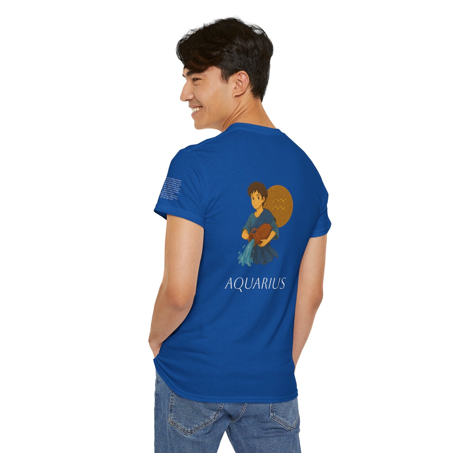 ACQUARIO - T-shirt Zodiacali da sogno: la magia delle stelle in stile Ghibli