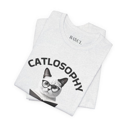 Catlosophy Unisex Jersey Maglietta a maniche corte – Design "Riposare non è pigrizia"